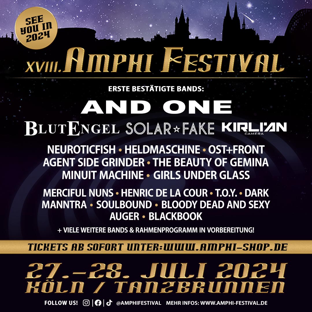 Bands für AMPHI FESTIVAL 2024 bestätigt Gothic Empire